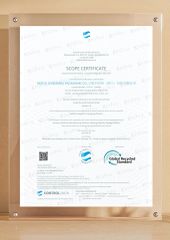 GRS certificate of Belpack (Shanghai) Packaging Co., Ltd. – certificate photo, supplier certificates section