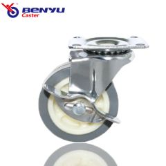1 5 Inch Brake Caster Wheel Light Duty Furniture Castors - Image 4