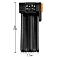 Yh1824 Steel Combination Folding Bike Chain Lock Cylinders Joint Lock - Image 2
