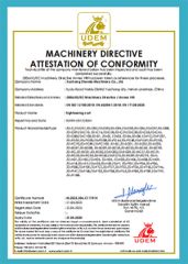 CE certification certificate of Xuchang Zhenda Machinery Co., Ltd. – certificate photo, supplier certificates section