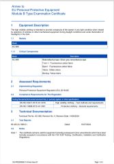 EN 20471 certificate from Henan Kaiwei Protective Equipment Co., Ltd.