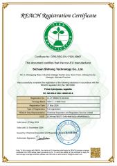 Reach certificate from Sichuan Shihong Technology Co., Ltd