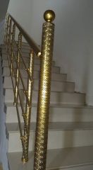 SS Gold PVD Railing System Position Stairs Wheel Width 35 Mm Wheel U Groove Yes Fitting Finish Pvd Wheel Diameter 120 - Image 7