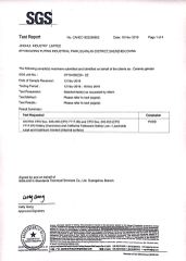 FDA Certificate of Ceramic Grinding Burr certificate from SHENZHEN JINGHUI INDUSTRY LIMITED