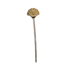 Stainless Steel Serving Fruit Picker Brass Atlantic Cockle Shell Design End Different Style Flatware - Image 1