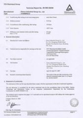 TUV certificate of Qingdao Vistar Tire Co., Ltd. – certificate photo, supplier certificates section