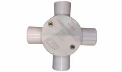 PVC Conduit Fitting, Size: 20 mm Size 20 mm Weight 50gm Material PVC Head Shape Round Usage/Application Electrical - Image 2