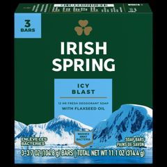Wholesale Irish Spring Icy Blast Deodorant Bar Soap 3.7 oz – 3 Pack - Image 2