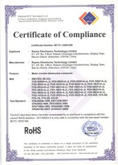 CE ROHS certificate of Shenzhen Raymo Electronics Technology Limited – certificate photo, supplier certificates section