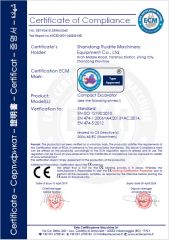 CE certificate from WUXI B4YOU INTERNATIONAL CORPORATION
