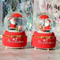 Popular Christmas Crystal Ball Music Box for Promotion - Image 6