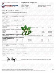 Yus-E1 certificate from Printis Kratom 