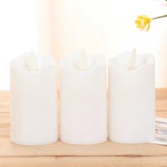 Battery Operated Flameless LED Pillar Candles with Timer Flickering Electric Decorative Light - Image 5