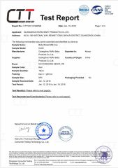 Test Report certificate from Guangdong RoRo Baby Products Co., Ltd.