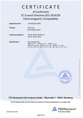 Certificate certificate of Ningbo Langyao Lighting Technology Co., Ltd – certificate photo, supplier certificates section