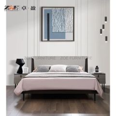 Modern Double Full Panel Sleeping King Wooden Queen Size Bed Frames - Image 4