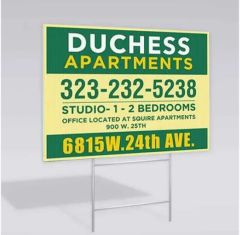 Plastic Corrugated Yard Sign Lawn Sign Road Sign with Real Estate Stake PP Material - Image 3