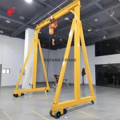 Adjustable Height Small Mini Portable Mobile Gantry Crane 5 Ton - Image 2