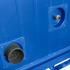 Toilet & Shower Blocks / 1+1 Double Mains Toilet 8Ft x 5Ft (Blue) - Image 2