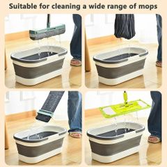 Silicone White Foldable Wash Basin Color White Shape Rectangular Colour Multicolour Design Collapsible I Deal In New - Image 9