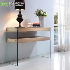 Sandblasting Bent Glass Console Table - Image 4