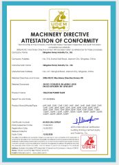 Tractor CE certificate from Qingdao Henry Industry Co., Ltd.
