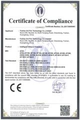EMC-CE certificate from Foshan Art Fire Technology Co., Limited