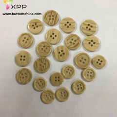 Imitation Wood Button for Shirt - Image 1