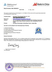 TUV certificate from Shenzhen Flying Supply Chain Co., Ltd.