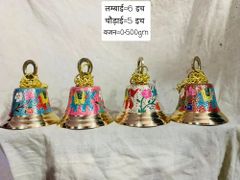 Brass Ghanti Bell, For Religious, Size: Mention In Photos Size Mention in photos Weight Mention in photos Brass Bell Type Pooja - Image 6