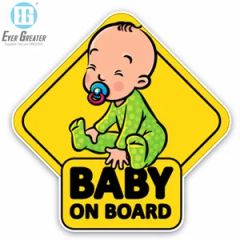 Custom Baby Rider on Board Car Sticker Custom Baby on Board Car Sticker - Image 1