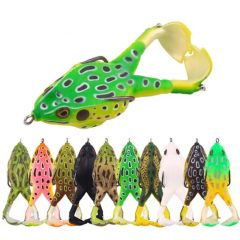 Fishing Bait New Luya Bait Propeller Thunder Frog Soft Bait 9cm/13.6g Hunting Special Killing Black Double Hook Fake Bait Simulation Bait Fishing Tackle - Hefei Lucky Fishing Gear Co., Ltd.