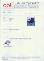 EN581 certifications 3 certificate from NINGBO XUSHENG LEISURE PRODUCTS CO., LTD.