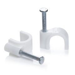 Plastic White Cable Clips, Packaging Size: 100 pieces/packet, Clip Size: 4 mm To 40 mm - A.S.Polymers