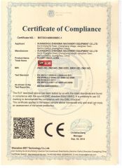 CE Certificate of rotary oven certificate from Zhengmai Machinery (Guangzhou) Co., Ltd.