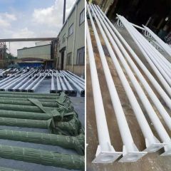 Customized Outdoor Lighting Single Arm Price Galvanized Steel Street Light Pole - Image 5