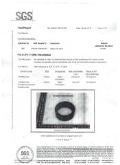 EPDM FDA Report certificate from Wenzhou Xusheng Machinery Industry and Trading Co., Ltd.