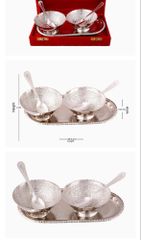 Silver Decorative Items In Metal Color Silver Material Brass Metal Country of Origin Made in India Size/Dimension As per the - Image 2
