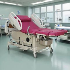 Four Wheels Electric Motor Hand Control Adjusted Hospital Delivery Bed - KANGHUI MEDICAL TECHNOLOGY(SUZHOU)CO., LTD.