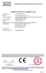 CE Certificate of Switch certificate from Wuxi Rigosys Information Technology Co., Ltd.