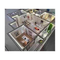 Professional Custom Modern Residential Interior Space Miniature Scale Model - Image 2