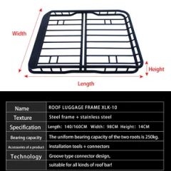 Metal Rack Universal Cargo Roof Rack Auto 4X4 Accessories - Image 3