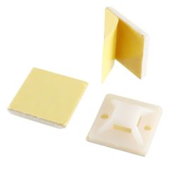 Plastic Cable Tie Mount Shape Square Material Plastic I Deal In New Only Color Natural/White Size 3/4",1" &1 1/4" Quantity Per Pack - Kits & Tools