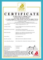 CE for DC EV Charging Station certificate from Zhejiang Anfu New Energy Technology Co.,Ltd.