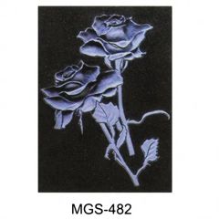 Granite Flower Sandblasting for Custom Color Blue Model NO. 485 Style as Request HS Code 68029311 Surface Polished Size as Per - Image 4
