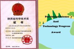 Technology Progress Award certificate from Xi'an Yaao Agricultural Machinery Co., Ltd.