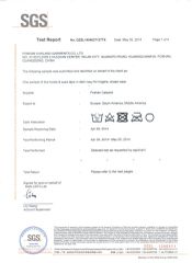 SGS for H & E Tape certificate from Foshan Casland Garments Co., Ltd.