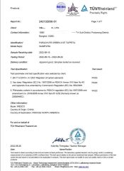 TUV certificate of Ningbo Thrive Imp & Exp Co., Ltd. – certificate photo, supplier certificates section
