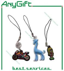 PVC Phone Strap Custom Logo Fashion Eco-Friendly LAG-PS 1Y MOQ100 - Image 1