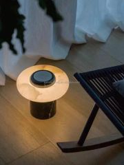 Snowflake Mushroom Modern Bedside Table Lamp Desk Marble Table Lamp - Image 3